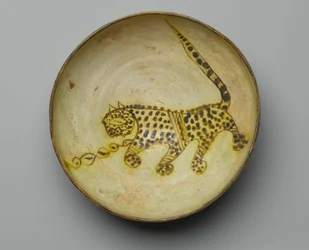 Schüssel mit Darstellung eines Geparden